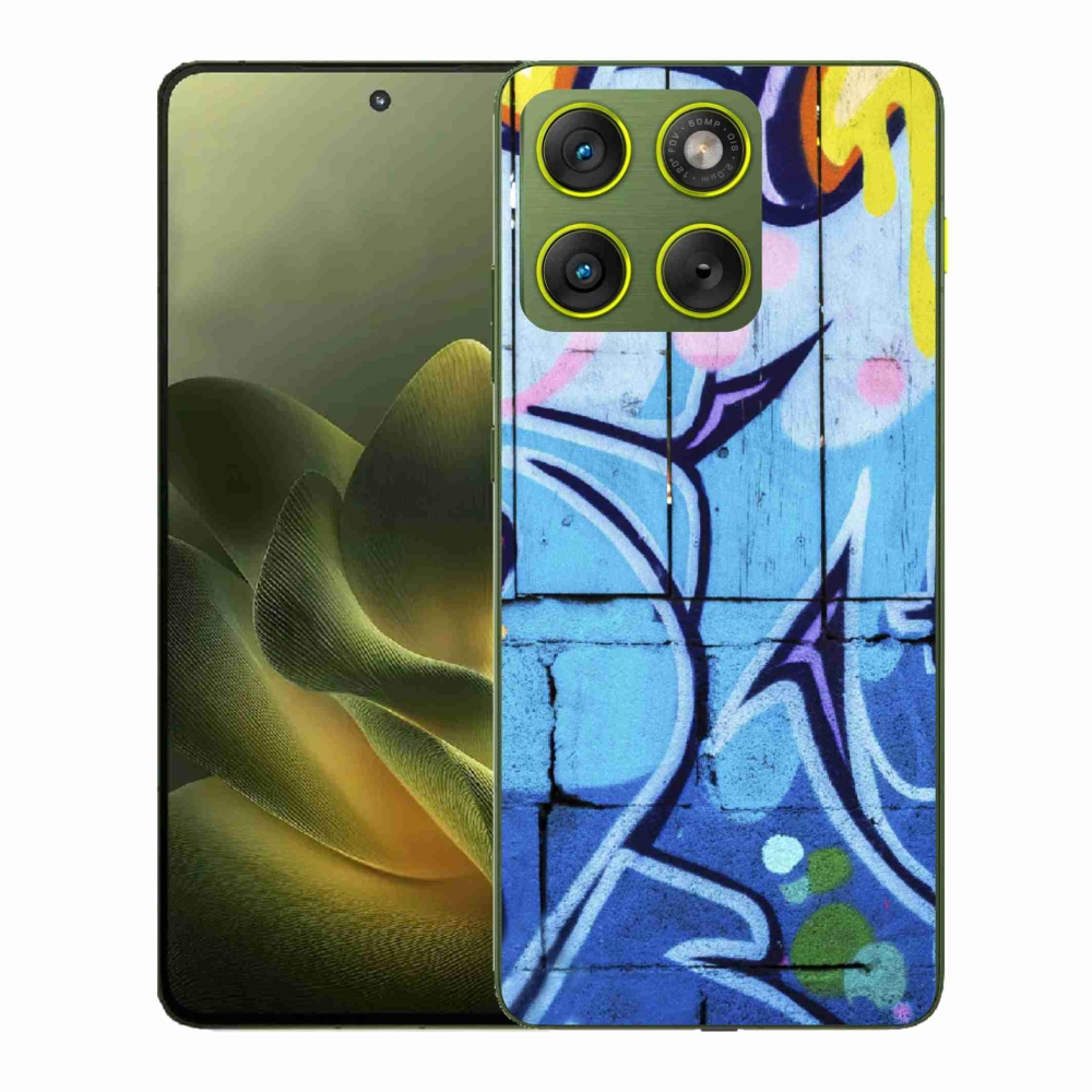 Zselés borítás mmCase a Motorola Edge 70 készülékhez - graffiti