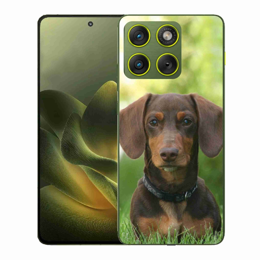Zselés borítás mmCase a Motorola Edge 70 készülékhez - barna tacskó