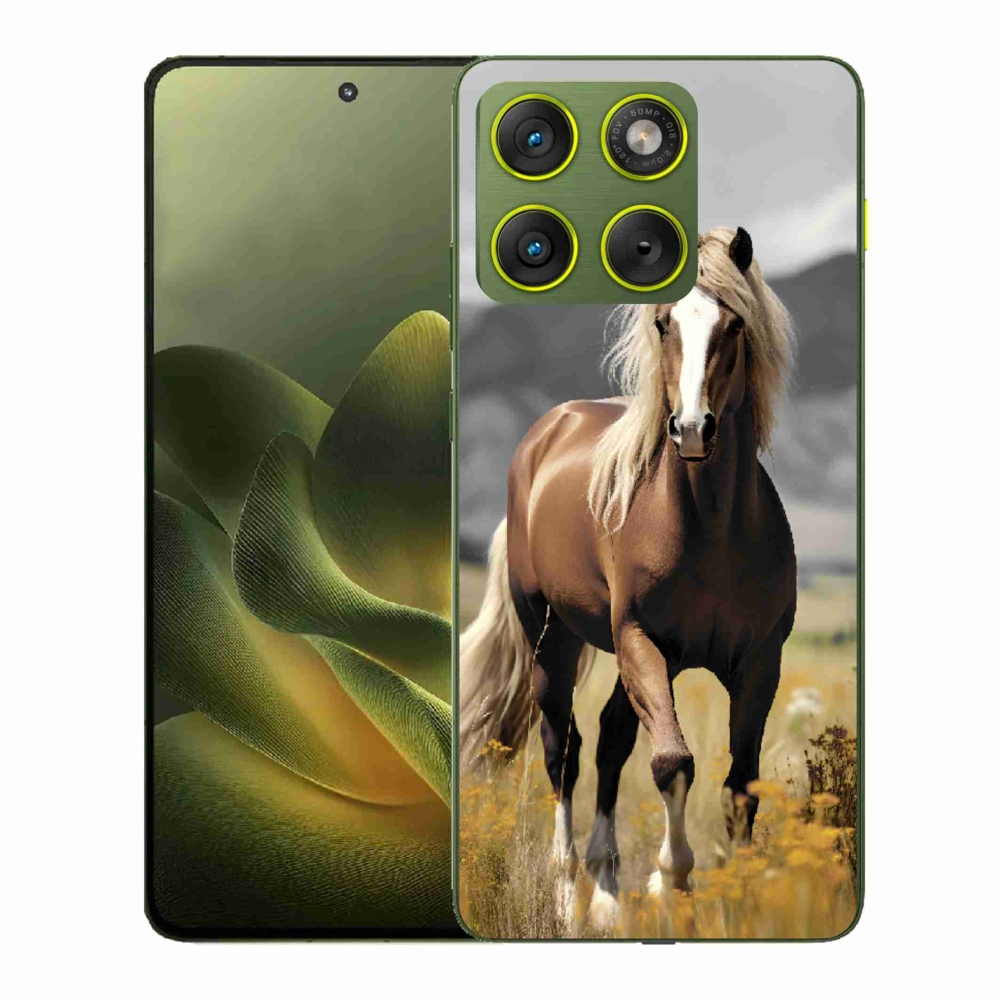 Zselés tok mmCase a Motorola Edge 70-hez - barna ló 1