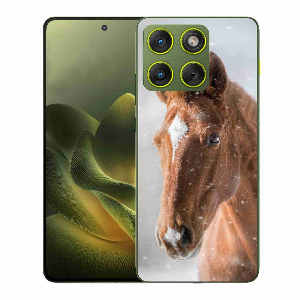 Zselés tok mmCase a Motorola Edge 70-hez - barna ló 2