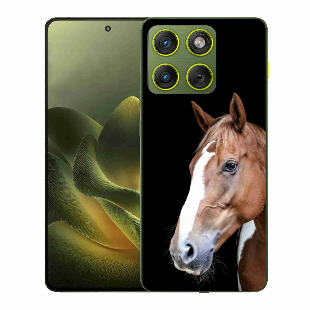 Zselés tok mmCase a Motorola Edge 70 készülékhez - barna ló 3