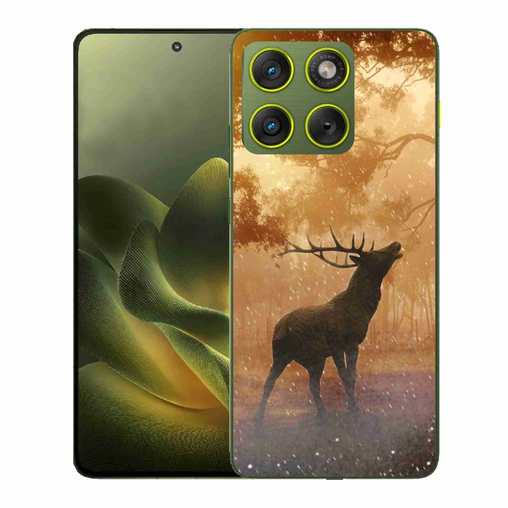 Zselés borítás mmCase a Motorola Edge 70 készülékhez - szarvasok a szarvasbőgésben