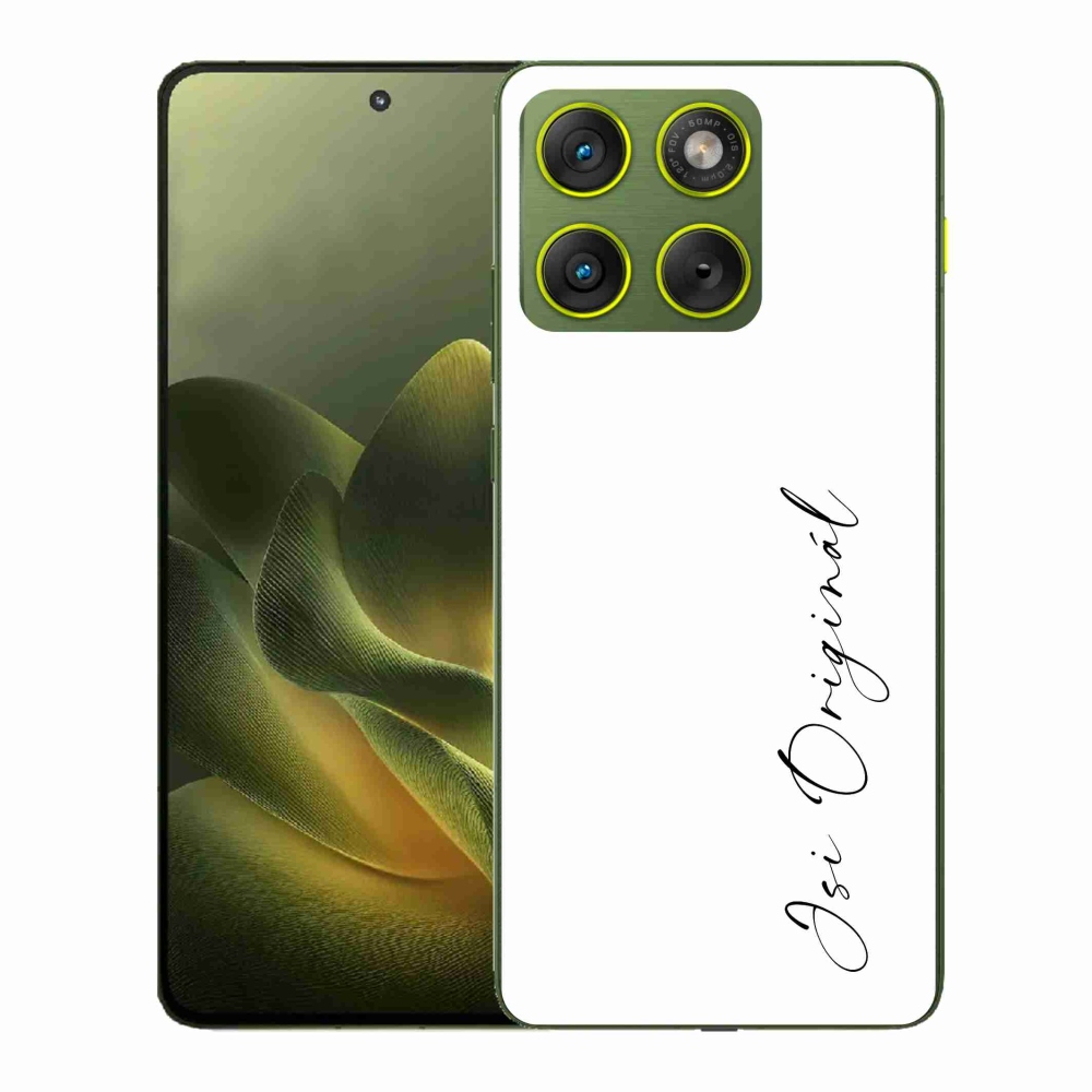 Zselés borító mmCase a Motorola Edge 70-hez - te vagy az eredeti fehér háttér