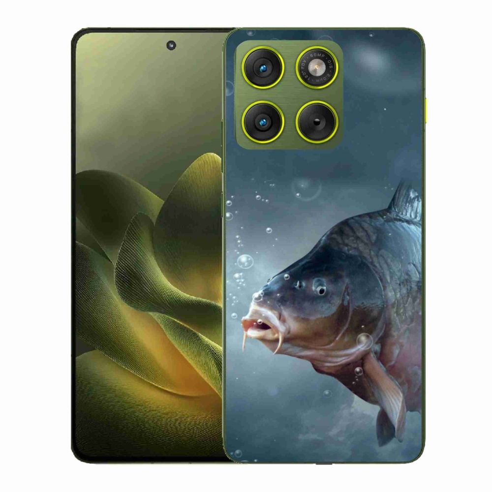Zselés borítás mmCase a Motorola Edge 70 készülékhez - ponty és buborékok