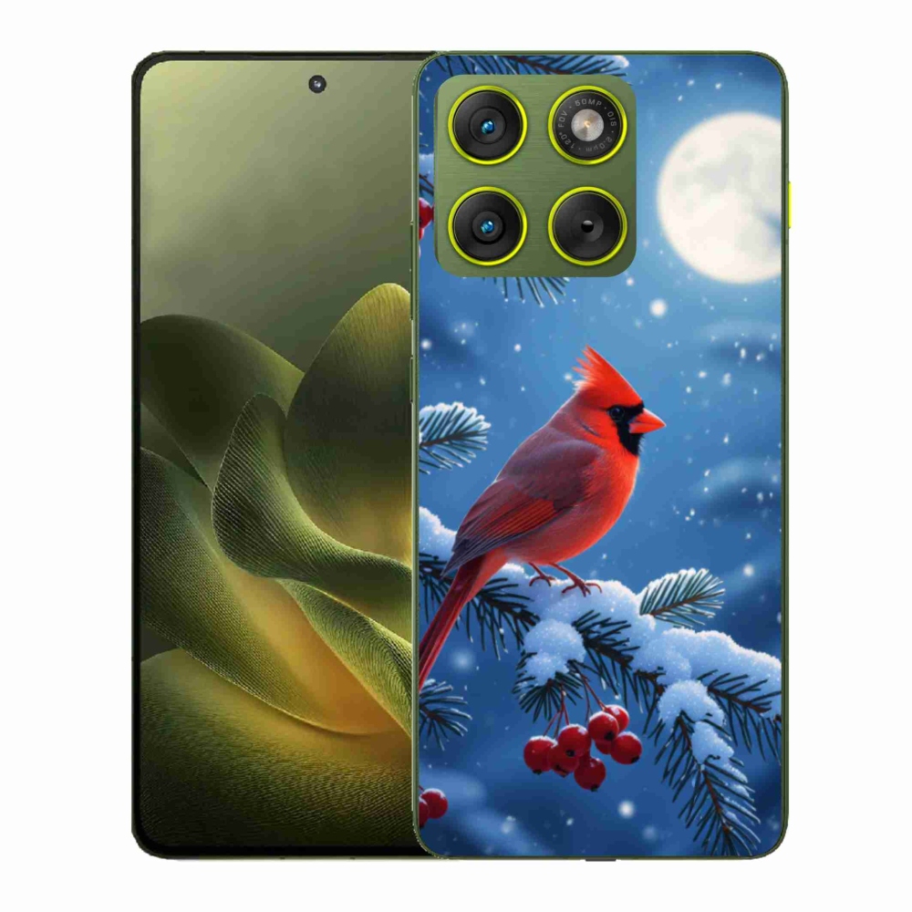 Zselés tok mmCase a Motorola Edge 70 készülékhez - kardinálpiros színű