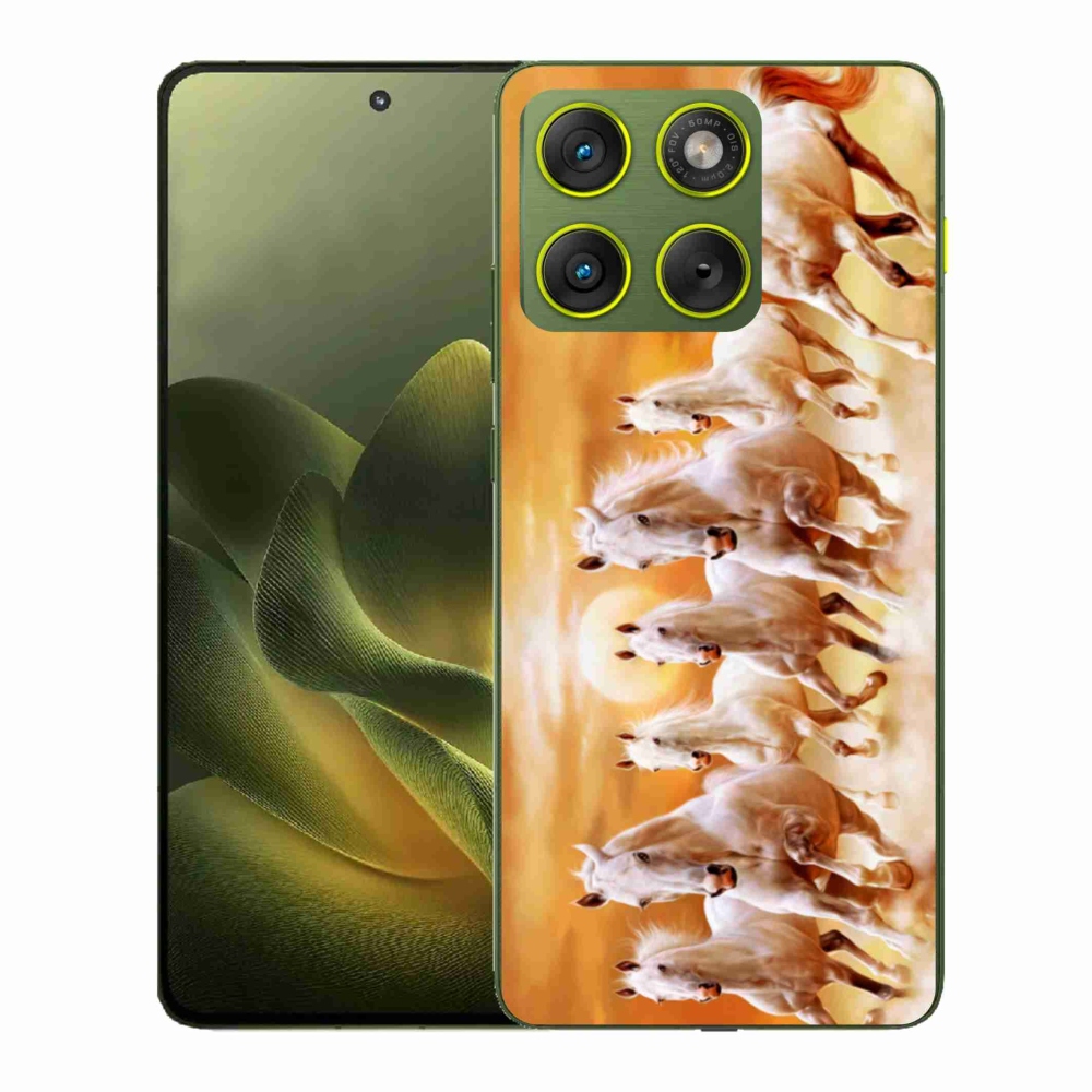 Zselés borítás mmCase a Motorola Edge 70 készülékhez - lovak 2