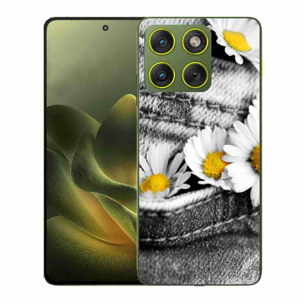 Zselés borítás mmCase a Motorola Edge 70 készülékhez - margarétás
