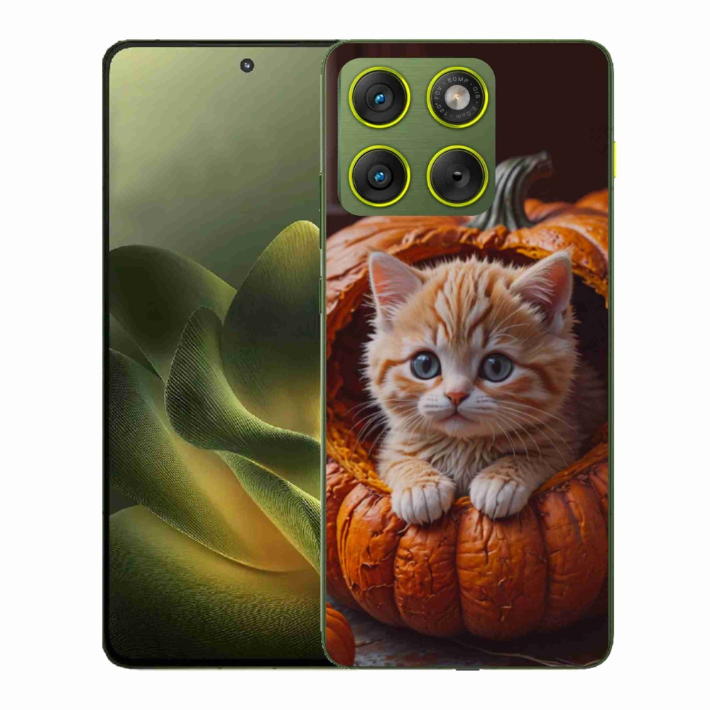 Zselés borítás mmCase a Motorola Edge 70 készülékhez - cica és tök 2
