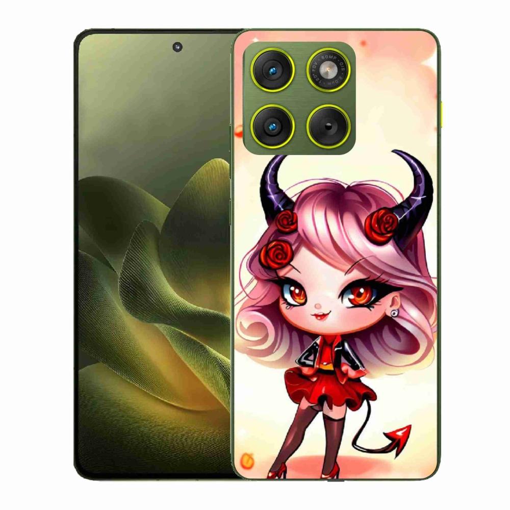 Zselés borítás mmCase a Motorola Edge 70-hez - karikatúra ördögi