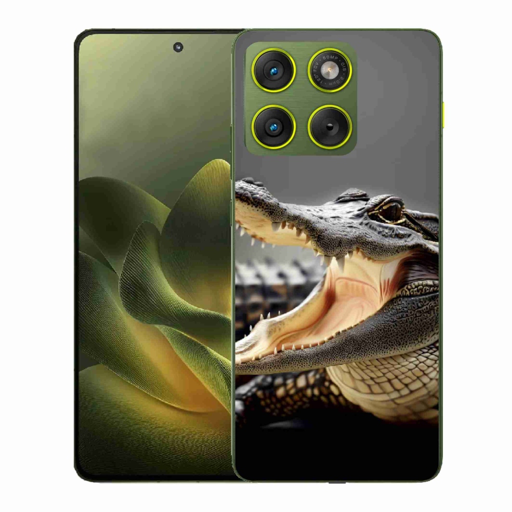 Zselés borítás mmCase a Motorola Edge 70 készülékhez - krokodil