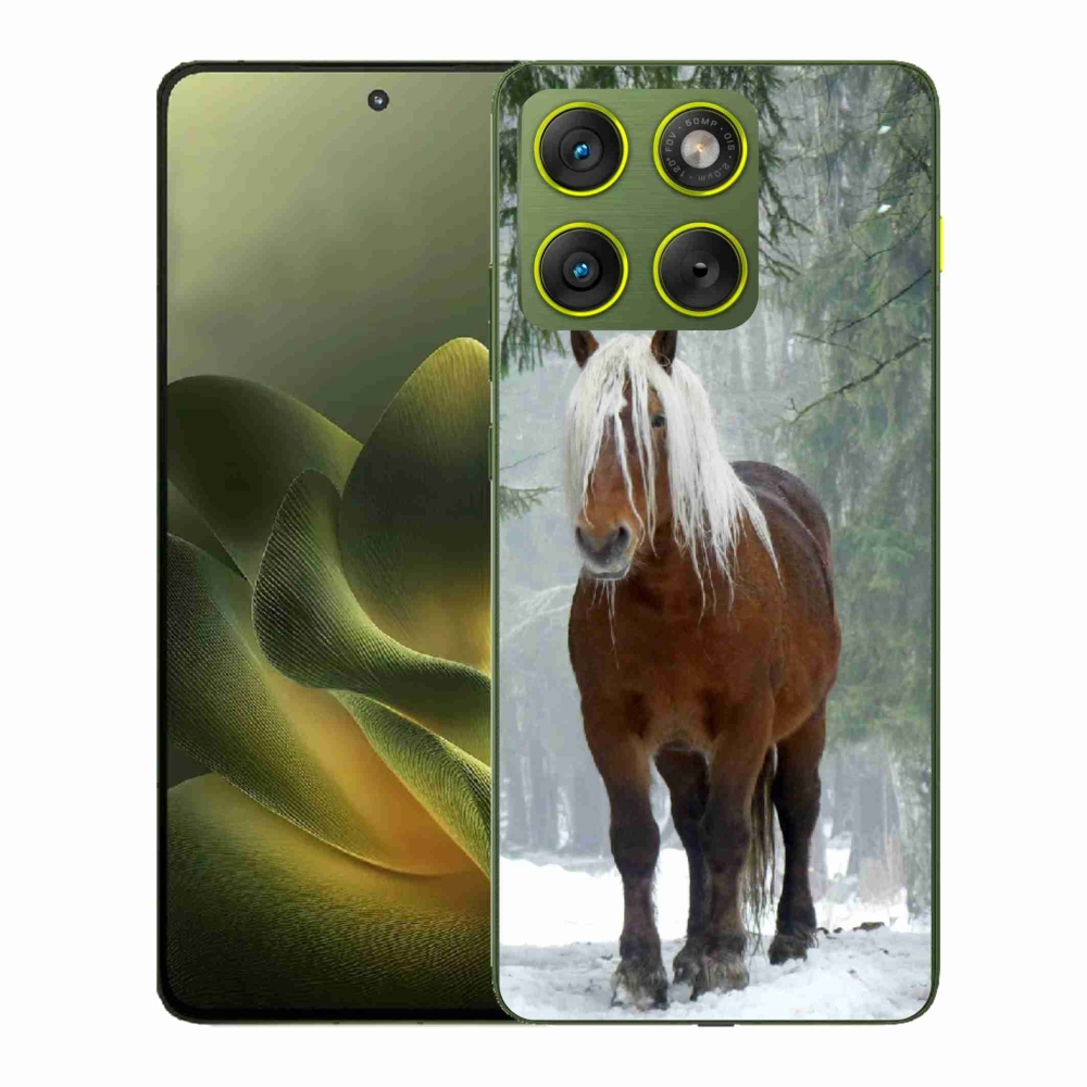Zselés borítás mmCase a Motorola Edge 70-hez - ló az erdőben