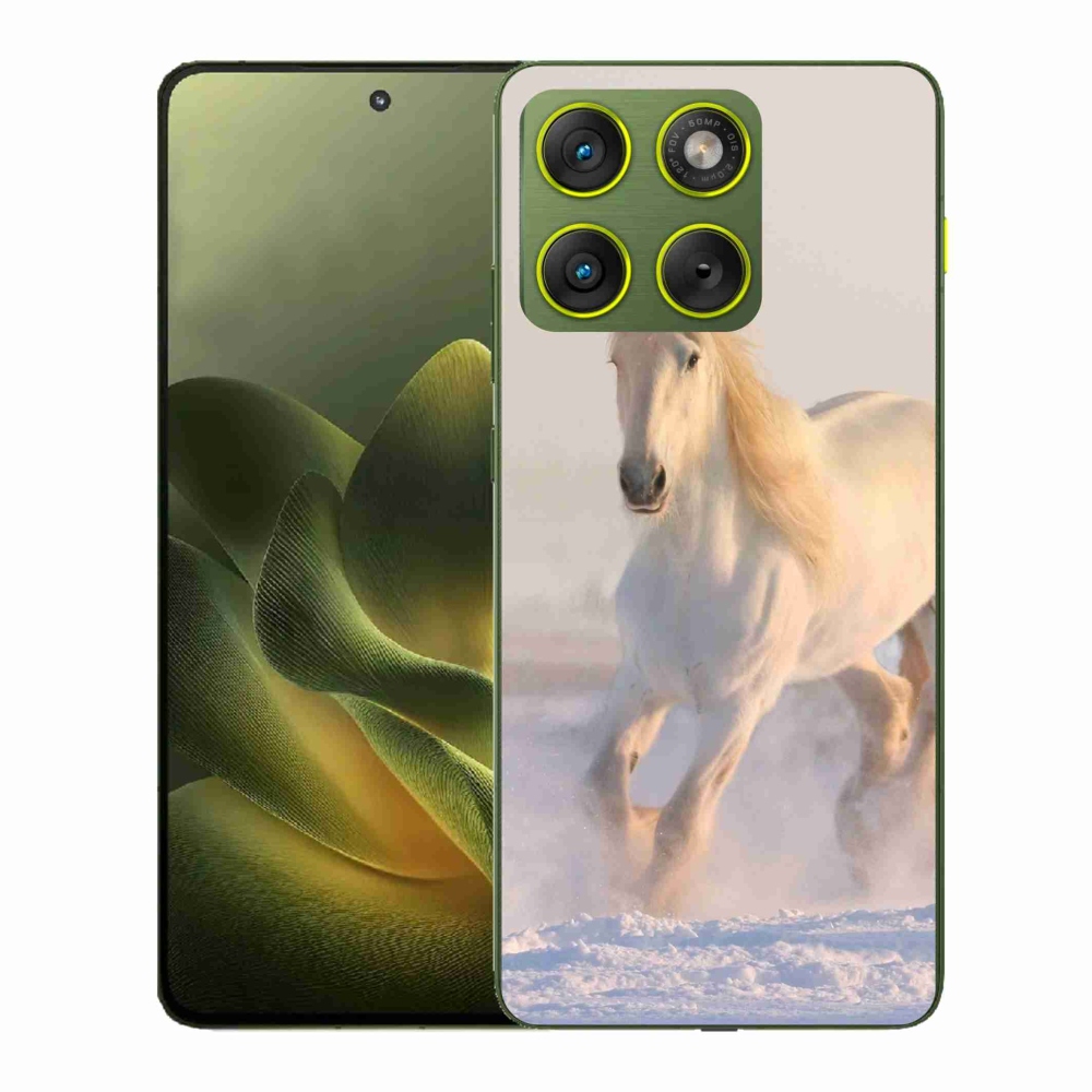 Zselés borítás mmCase a Motorola Edge 70-hez - ló a hóban