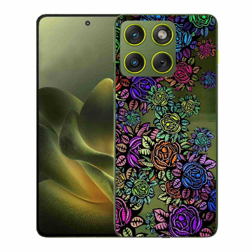 Zselés borítás mmCase a Motorola Edge 70 készülékhez - virágok 6