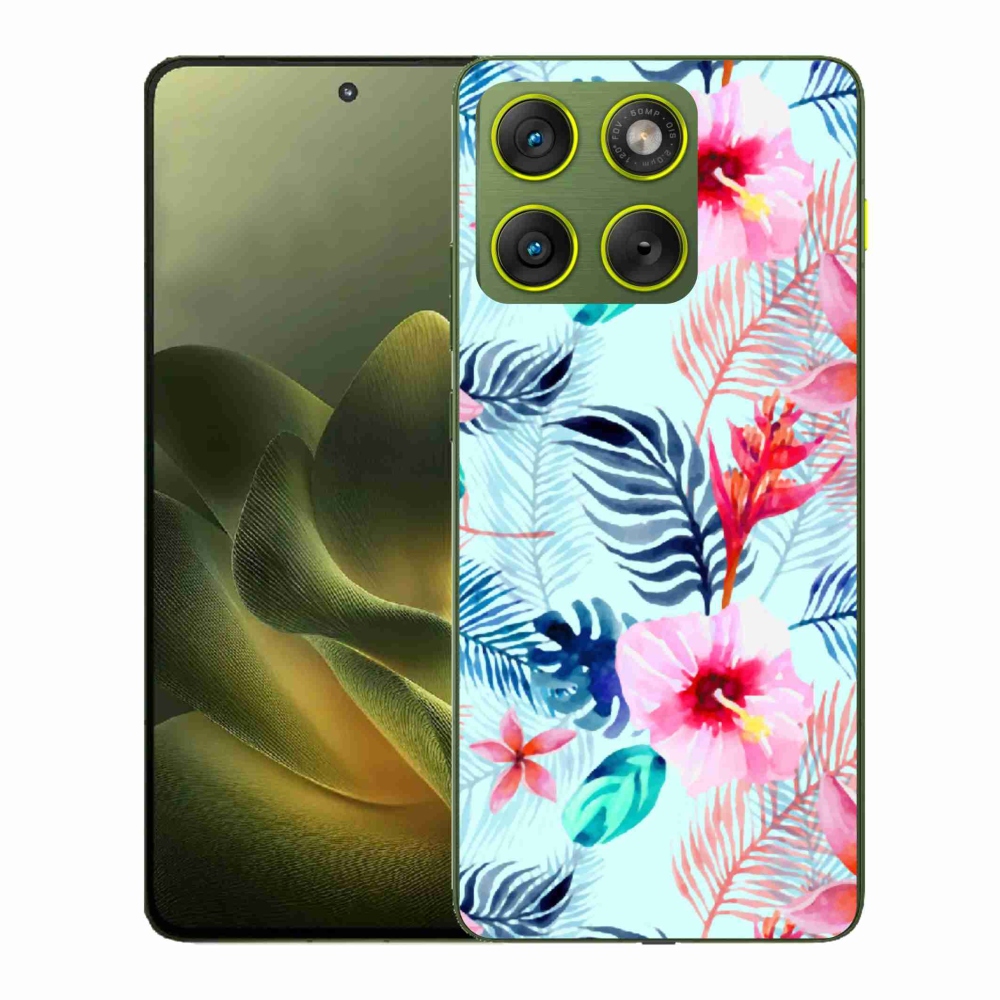 Zselés borítás mmCase a Motorola Edge 70-hez - virágok