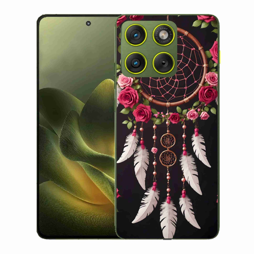Zselés borítás mmCase a Motorola Edge 70 készülékhez - álomfogó rózsákkal