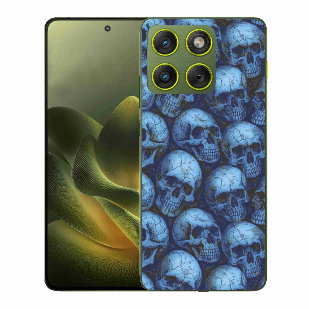Zselés borítás mmCase a Motorola Edge 70 készülékhez - koponyák