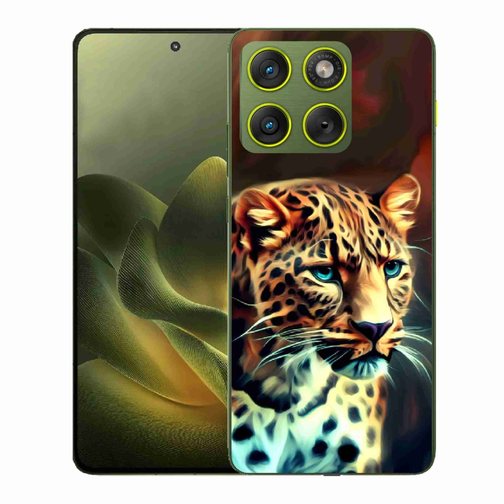 Zselés borítás mmCase a Motorola Edge 70 készülékhez - leopárd