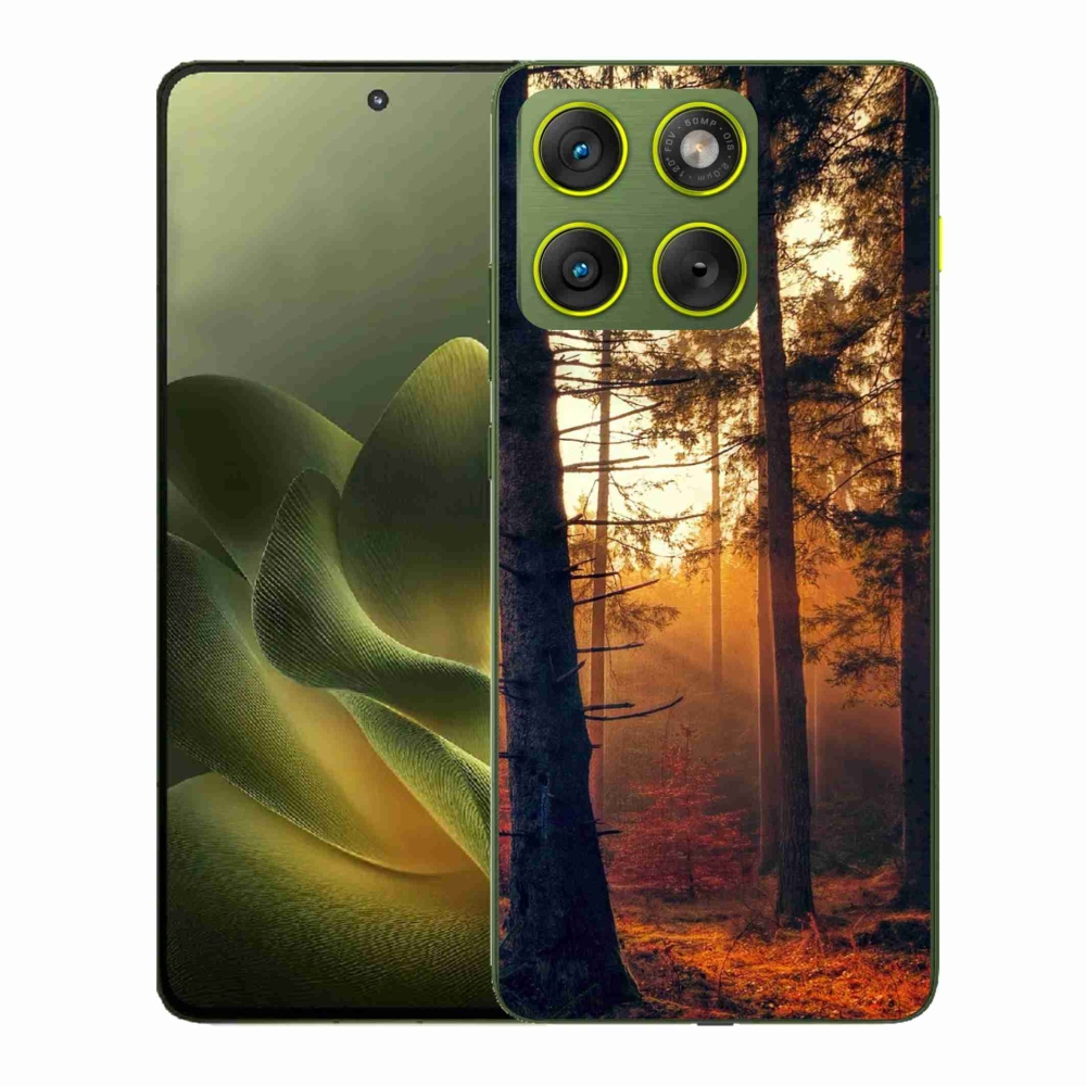 Zselés borítás mmCase a Motorola Edge 70 készülékhez - erdő
