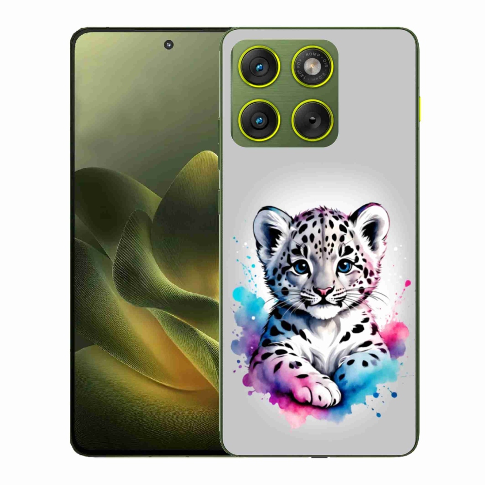 Zselés borítás mmCase a Motorola Edge 70 készülékhez - leopárd kölyök
