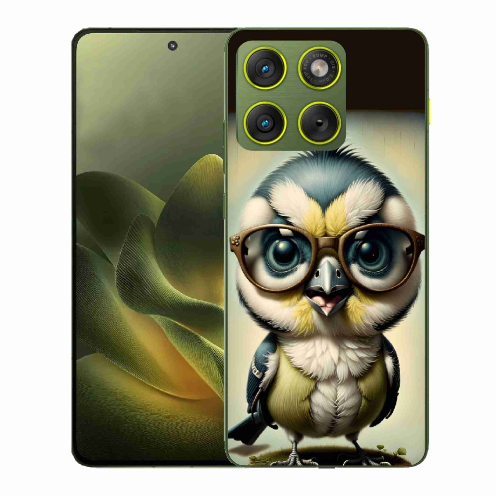 Zselés tok mmCase a Motorola Edge 70 - cub szemüveggel