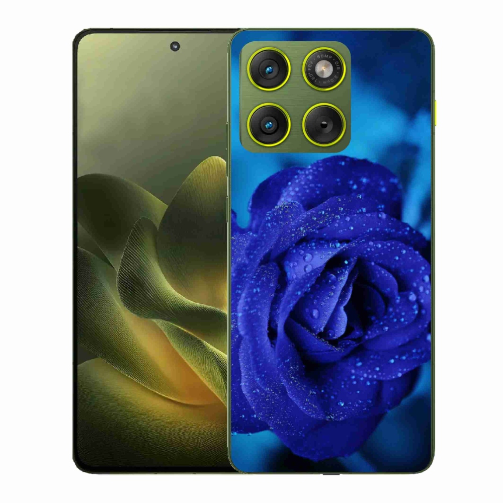 Zselés borítás mmCase a Motorola Edge 70 készülékhez - kék rózsa