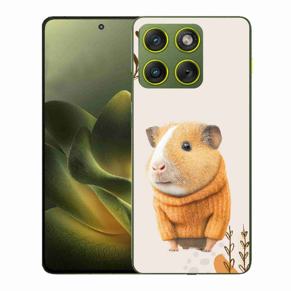 Zselés borítás mmCase a Motorola Edge 70-hez - tengerimalac pulóverben
