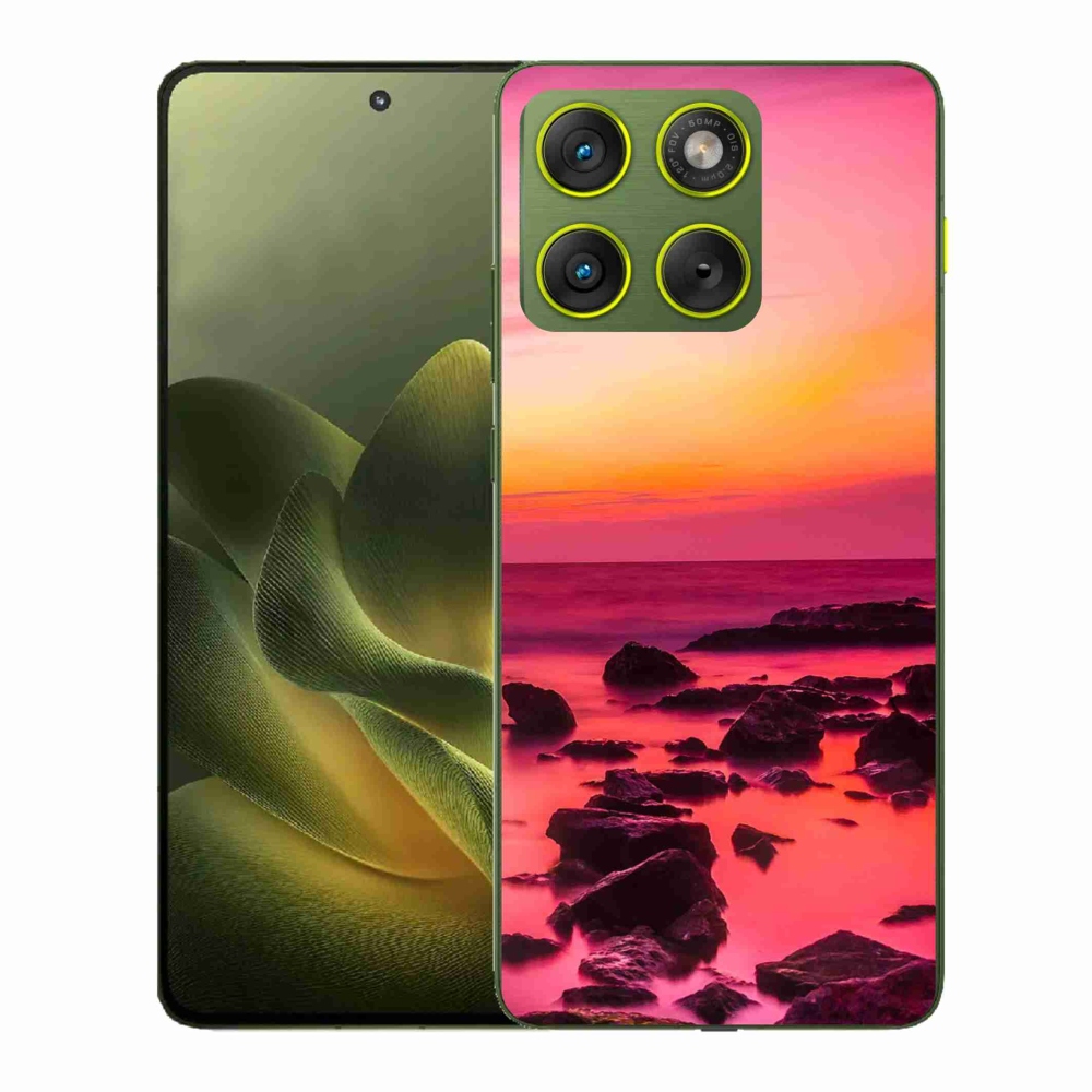 Zselés borítás mmCase a Motorola Edge 70 készülékhez - tenger és világítás