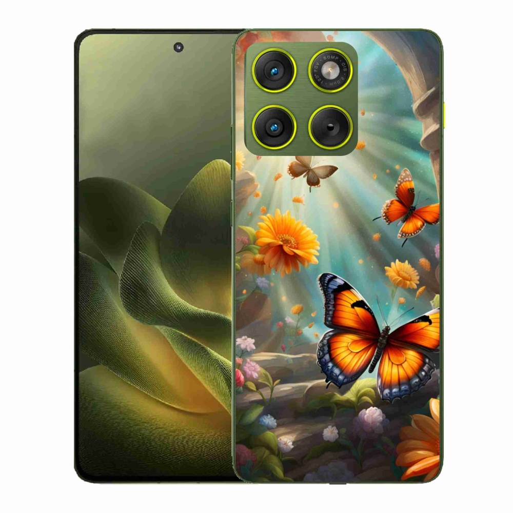 Zselés borítás mmCase a Motorola Edge 70-hez - pillangókert 2