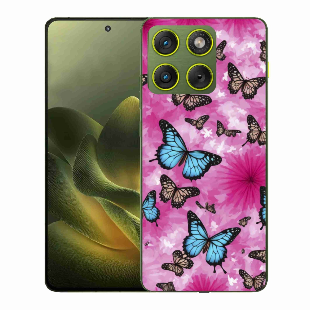 Zselés borítás mmCase a Motorola Edge 70 készülékhez - pillangókert