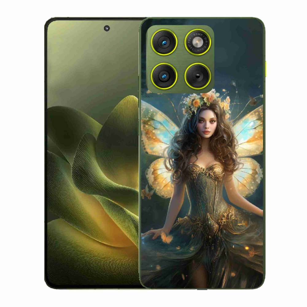 Zselés borítás mmCase a Motorola Edge 70 készülékhez - pillangó nő