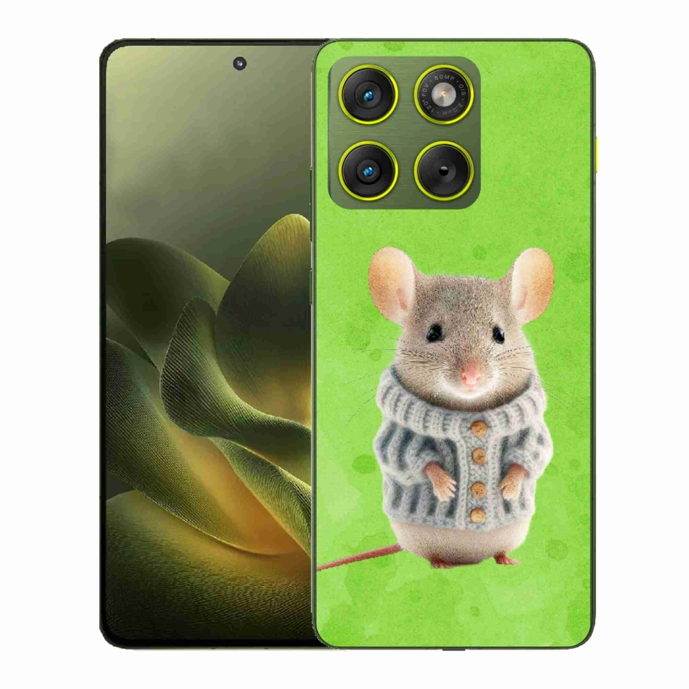 Zselés borítás mmCase a Motorola Edge 70-hez - egér pulóverben