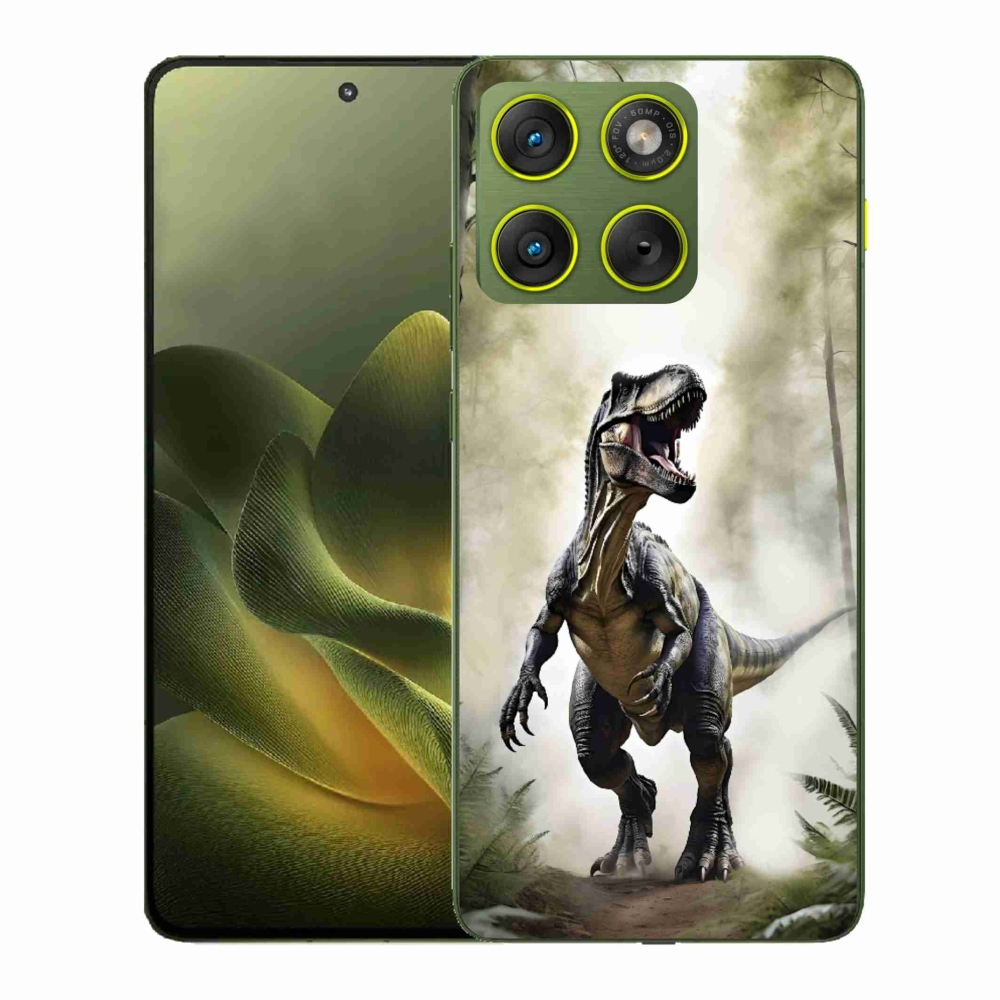 Zselés borítás mmCase a Motorola Edge 70 készülékhez - dühös T-Rex