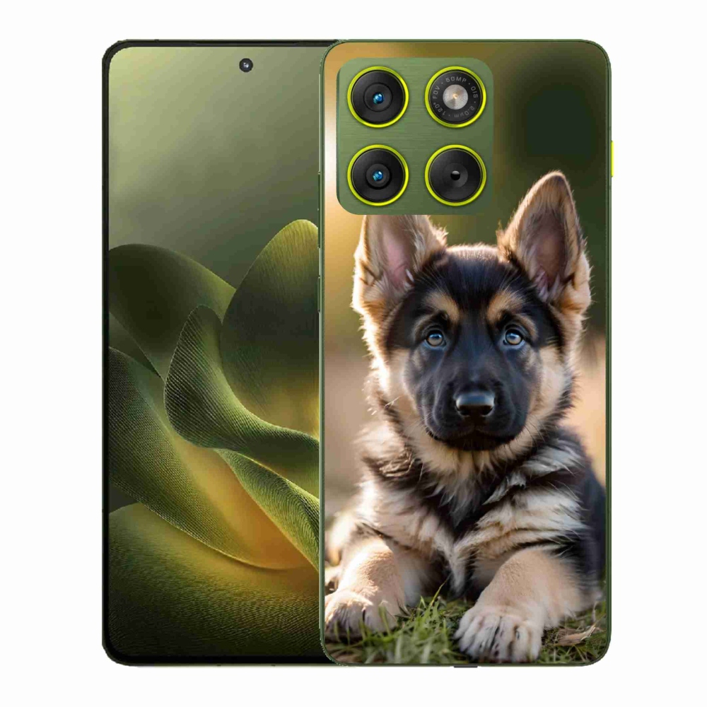 Zselés borítás mmCase a Motorola Edge 70 készülékhez - Német juhászkutya a természetben