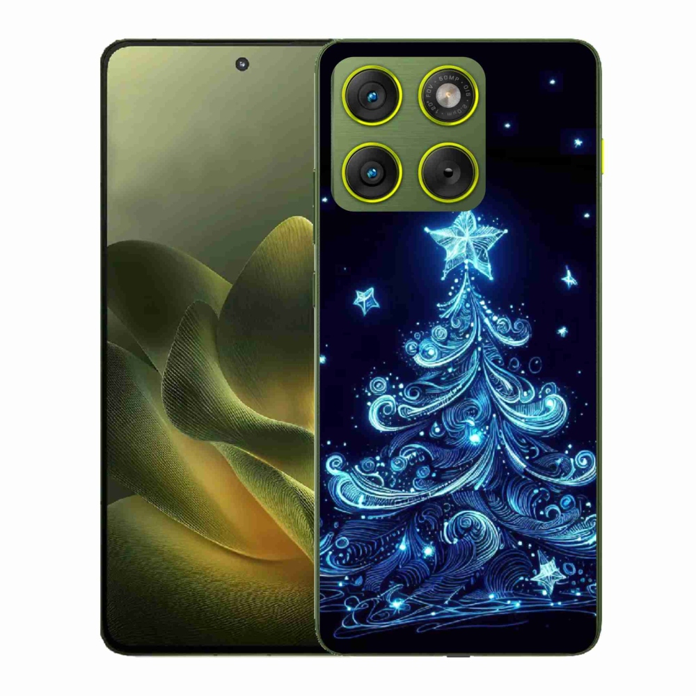Gél borítás mmCase a Motorola Edge 70-hez - neon karácsonyfa 4