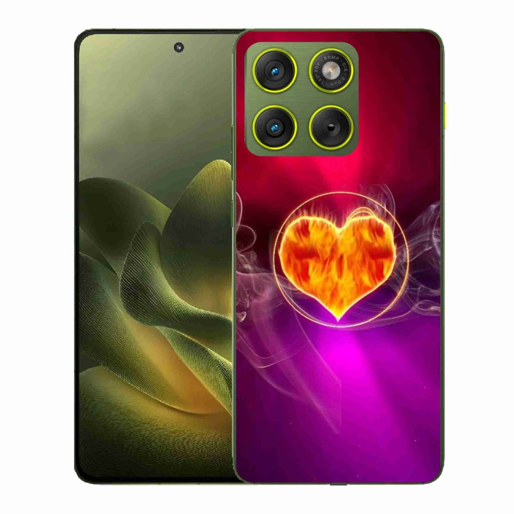 Zselés borítás mmCase a Motorola Edge 70 készülékhez - tüzes szív