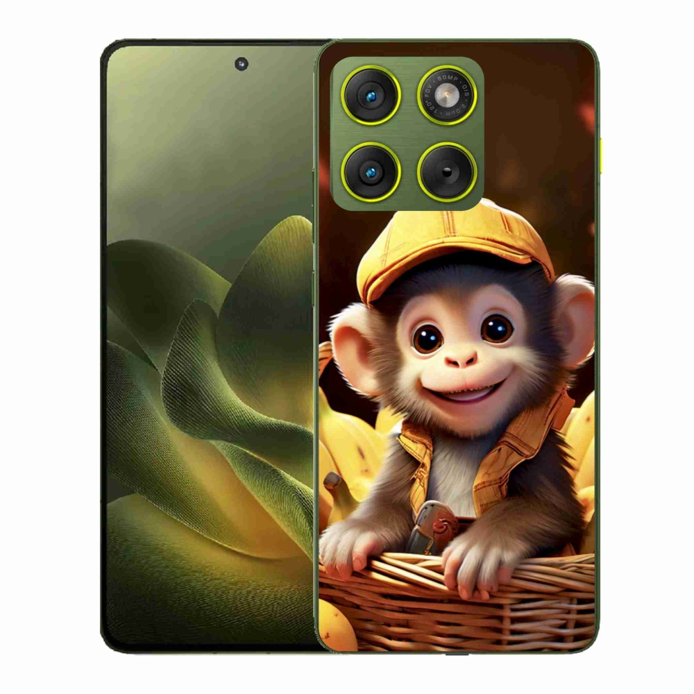 Zselés borítás mmCase a Motorola Edge 70 készülékhez - majom a kosárban