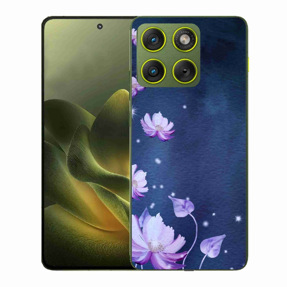Zselés borítás mmCase a Motorola Edge 70 készülékhez - hulló virágok