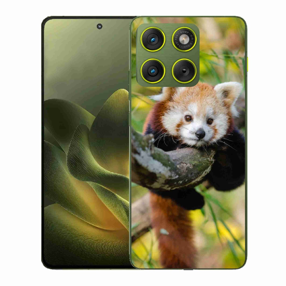 Zselés borítás mmCase a Motorola Edge 70 készülékhez - pandavörös