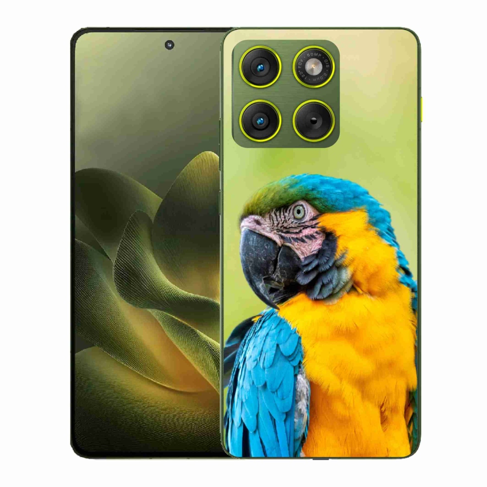 Zselés borítás mmCase a Motorola Edge 70-hez - papagáj ara 2