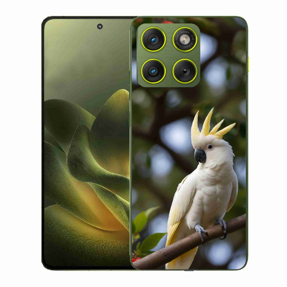 Zselés borítás mmCase a Motorola Edge 70 készülékhez - papagáj kakadu 3