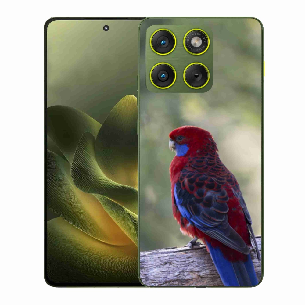Zselés borítás mmCase a Motorola Edge 70 készülékhez - papagáj rosela