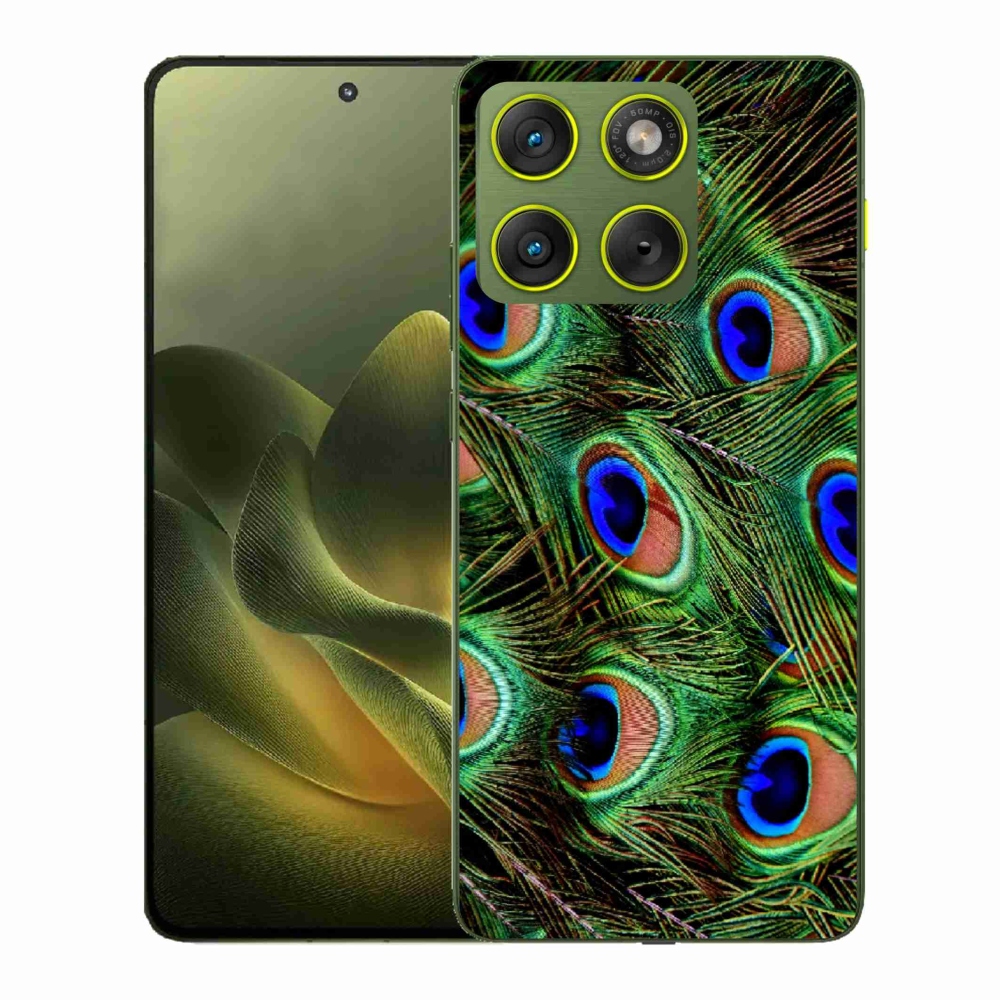 Zselés borítás mmCase a Motorola Edge 70 készülékhez - pávatoll