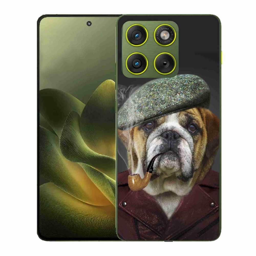 Zselés borítás mmCase a Motorola Edge 70 - kutya csővel