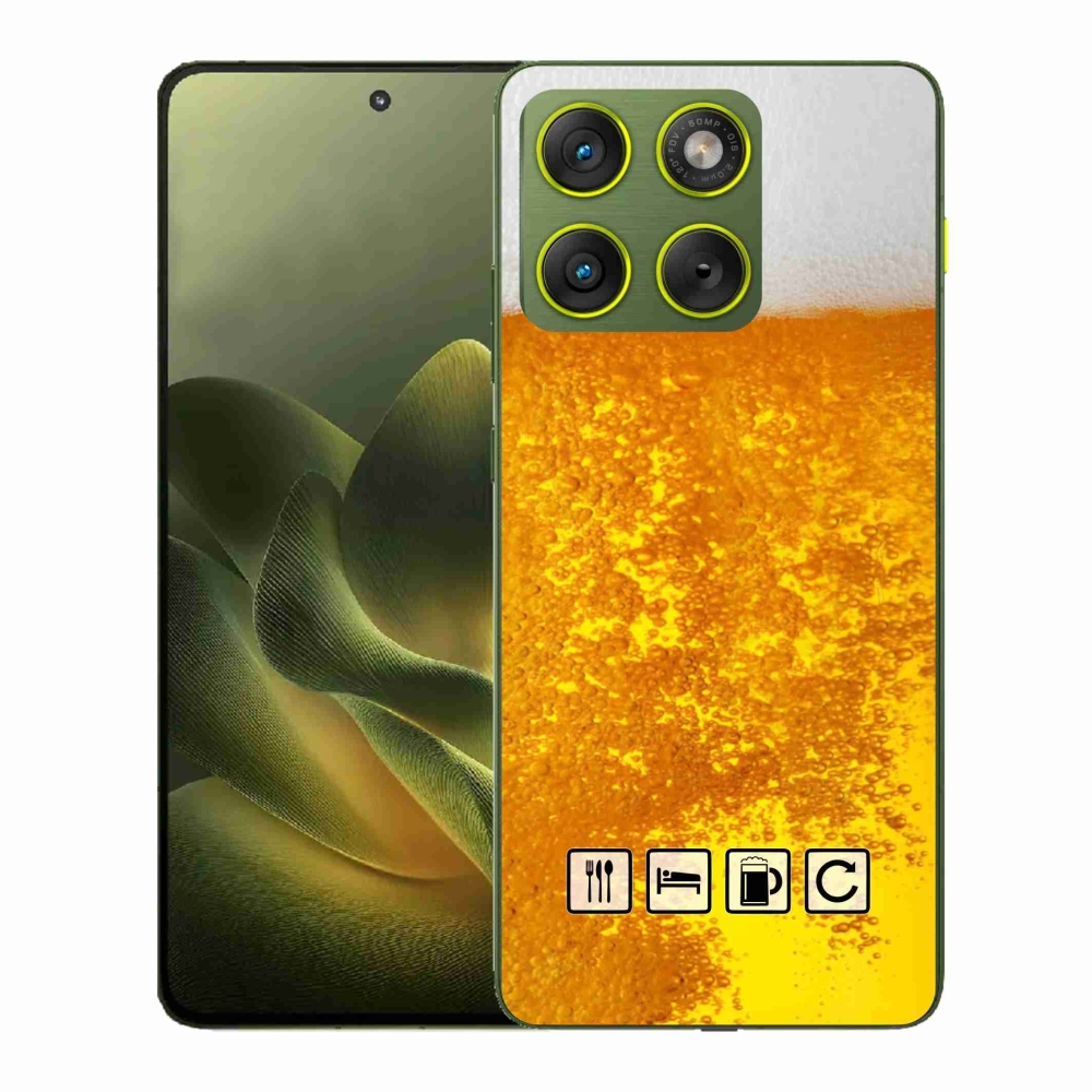 Zselés borítás mmCase a Motorola Edge 70-hez - sör motívum 3
