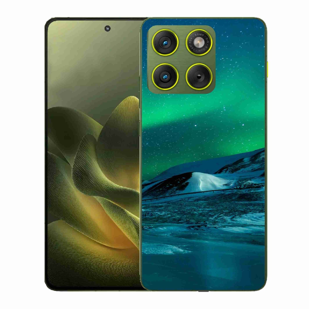 Zselés borítás mmCase a Motorola Edge 70 készülékhez - aurora borealis
