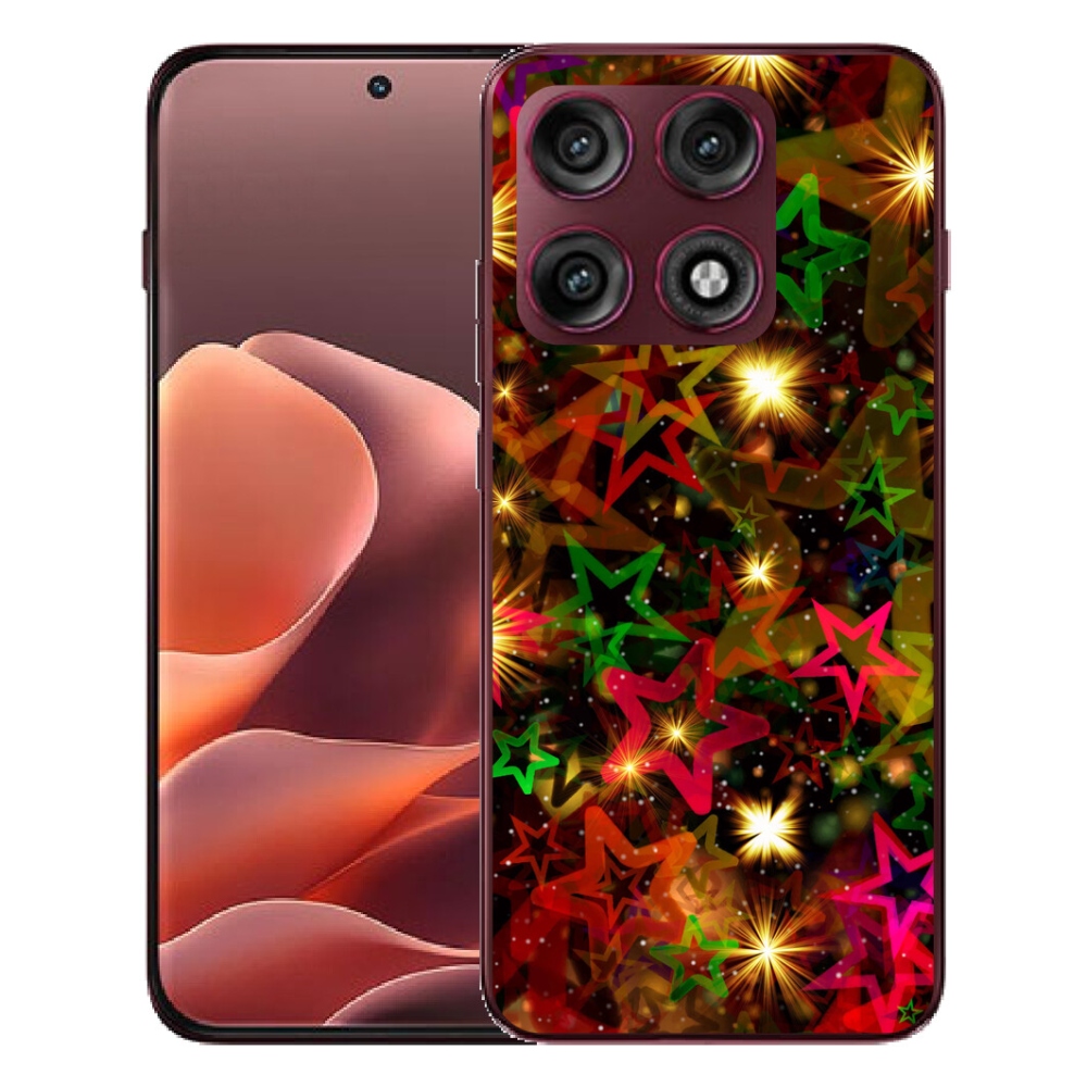 mmCase gél tok a Motorola Edge 70 Pro-hoz – színes csillagok