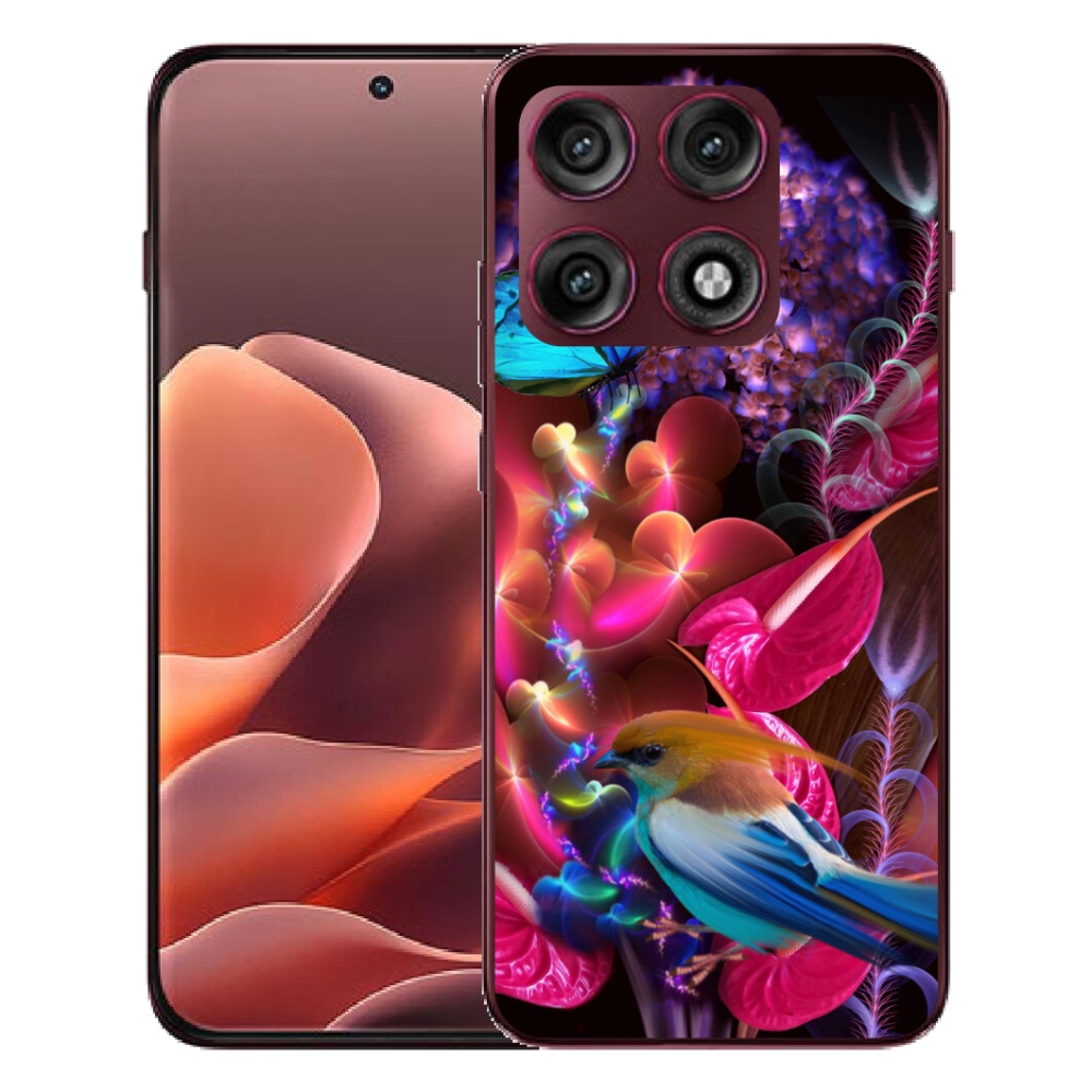 mmCase géltok a Motorola Edge 70 Pro-hoz – színes virágok