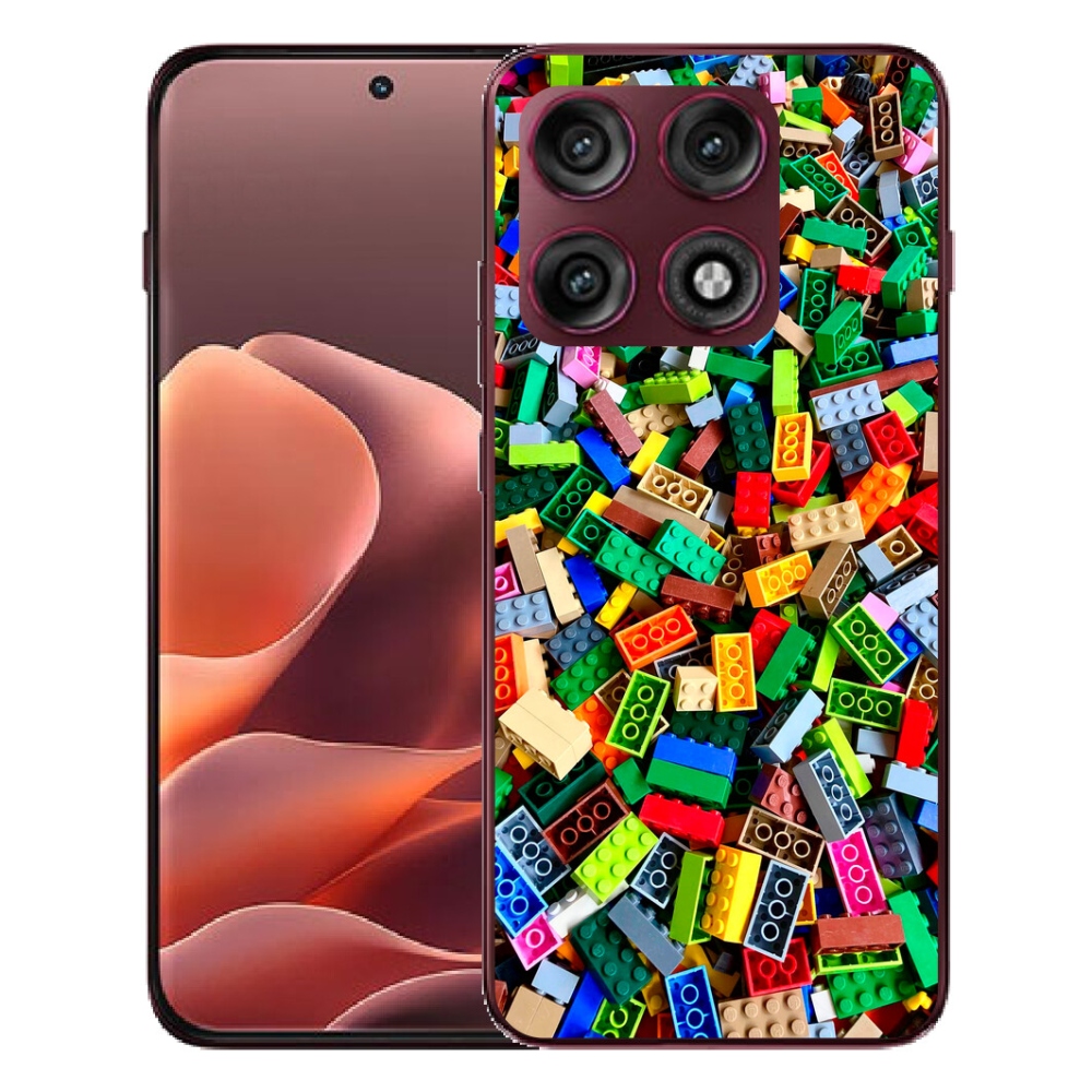mmCase gél tok a Motorola Edge 70 Pro-hoz – színes építőelemek