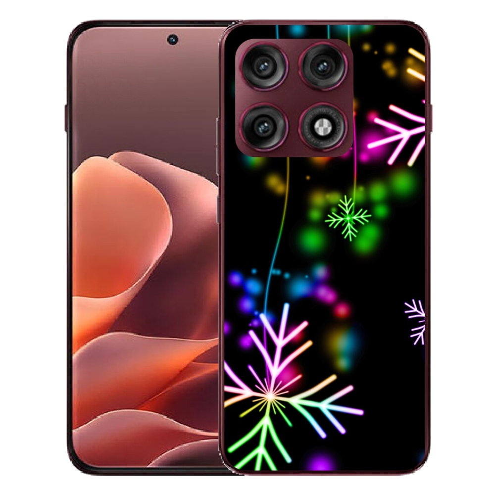 mmCase géltok a Motorola Edge 70 Pro-hoz – színes hópelyhek