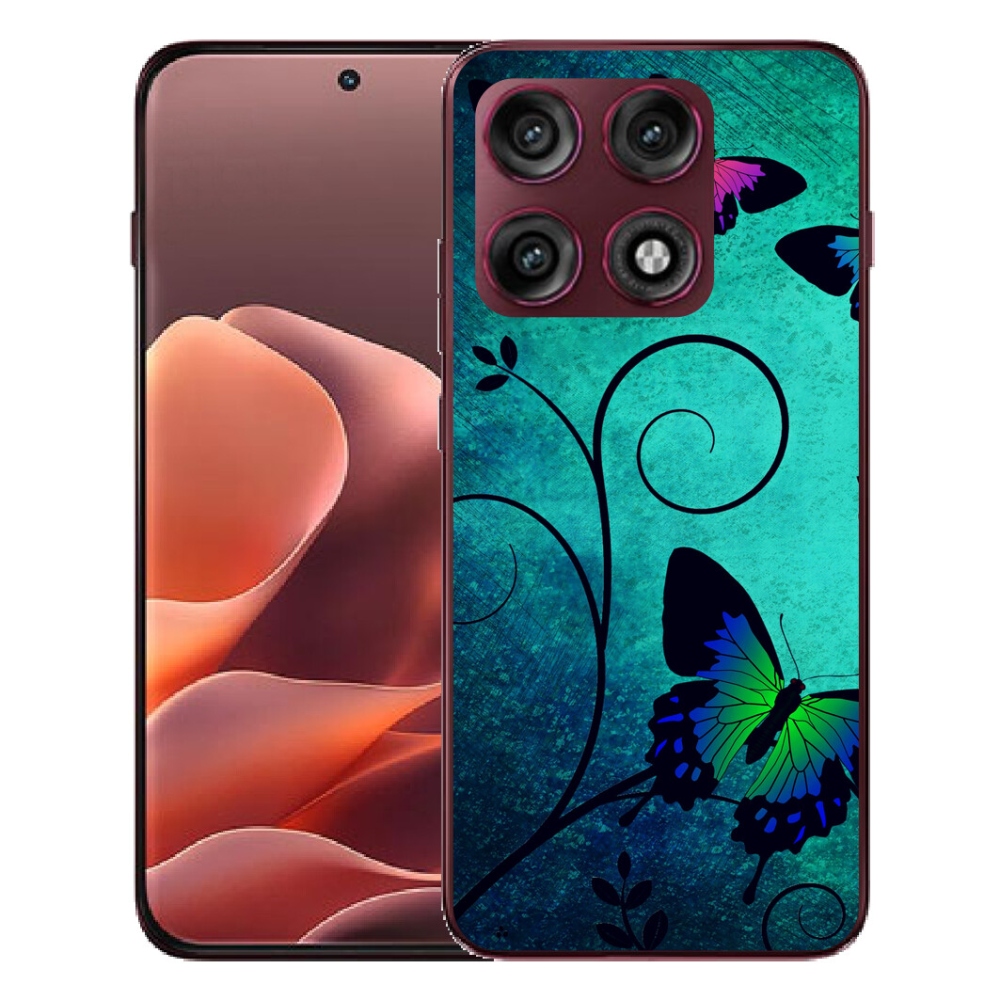mmCase géltok a Motorola Edge 70 Pro-hoz – színes pillangók